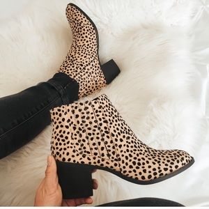 Qpid Cheetah Print Ankle Boots
